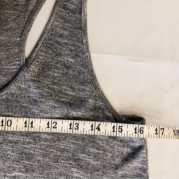 Lou & Grey Gray Racerback Midi Tank Dress Signature Soft Blend Scoop Neck - Picture 10 of 16